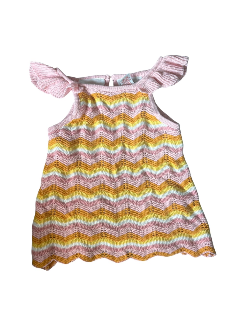 3/$25 Haute Hippie Crochet Kids Knit Tank Top Shirt Girls 7/8y